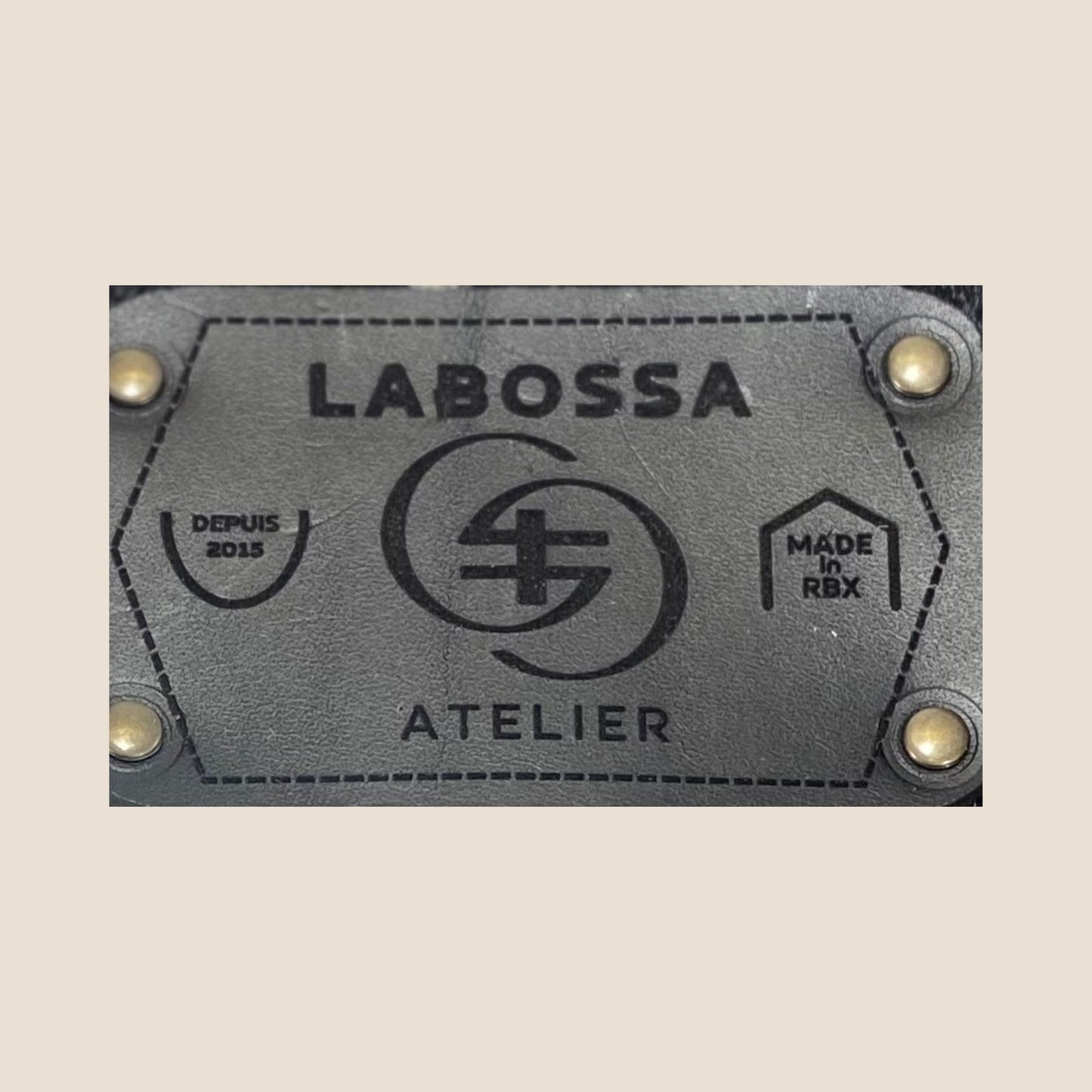 Cabas Holstein #27/129 — patch extérieur cuir noir