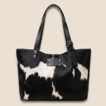 Cabas peau de vache Holstein #27/129 — vue de face
