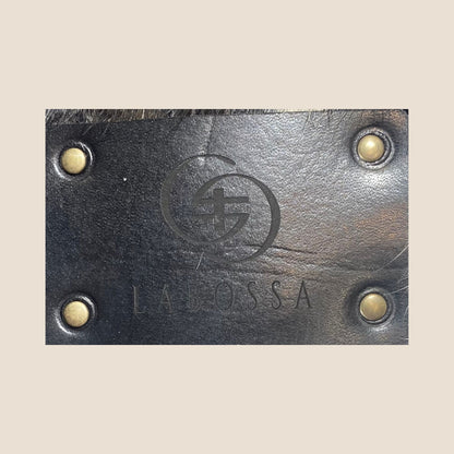 Patch extérieur en cuir noir du cabas Holstein #13/157