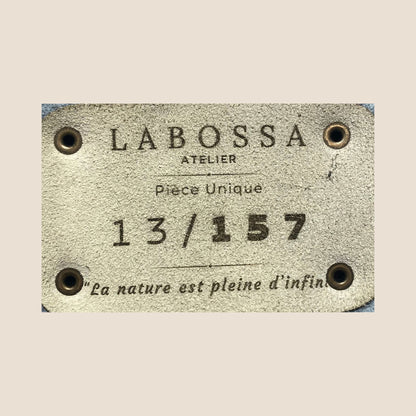 Patch intérieur avec numéro gravé 13/157, cabas Holstein Labossa Atelier
