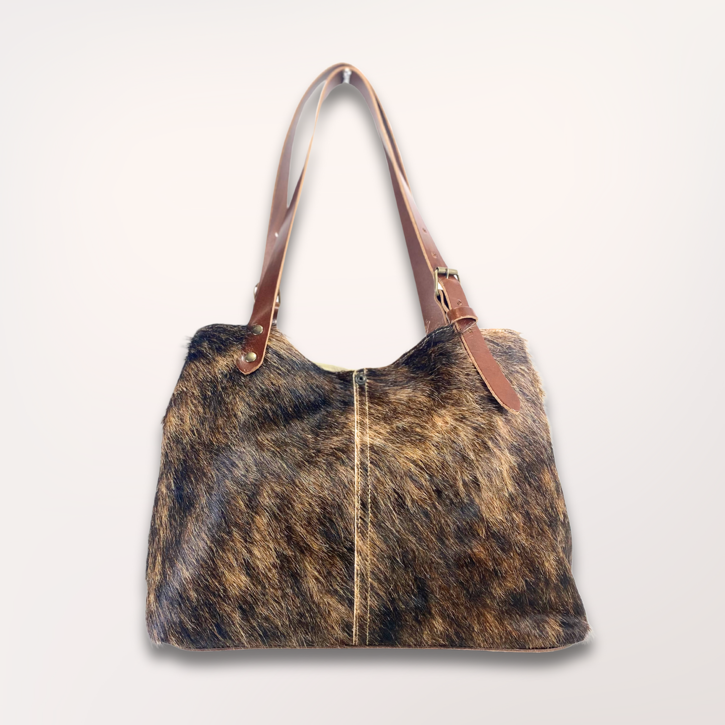 SAÏNATA NATURAL COWHIDE TOTE BAG #13/066