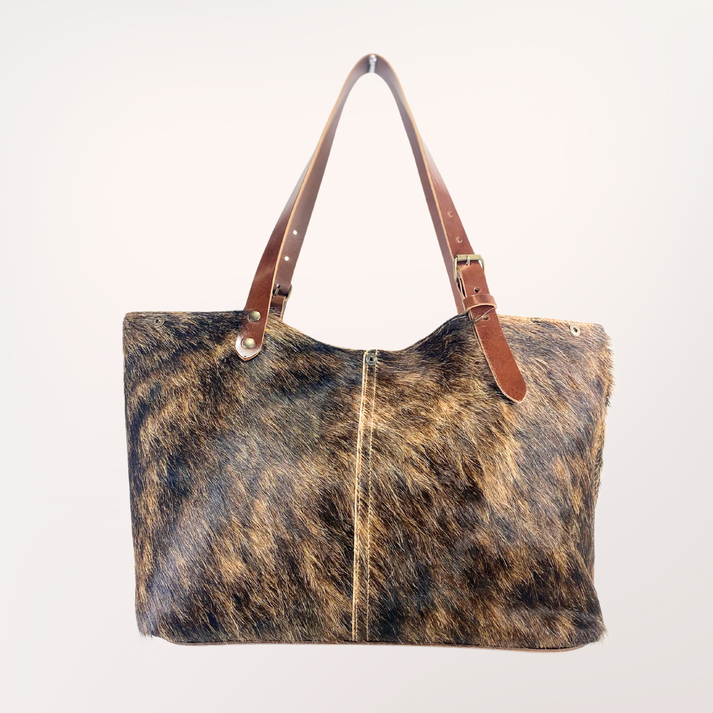 SAÏNATA NATURAL COWHIDE TOTE BAG #13/066