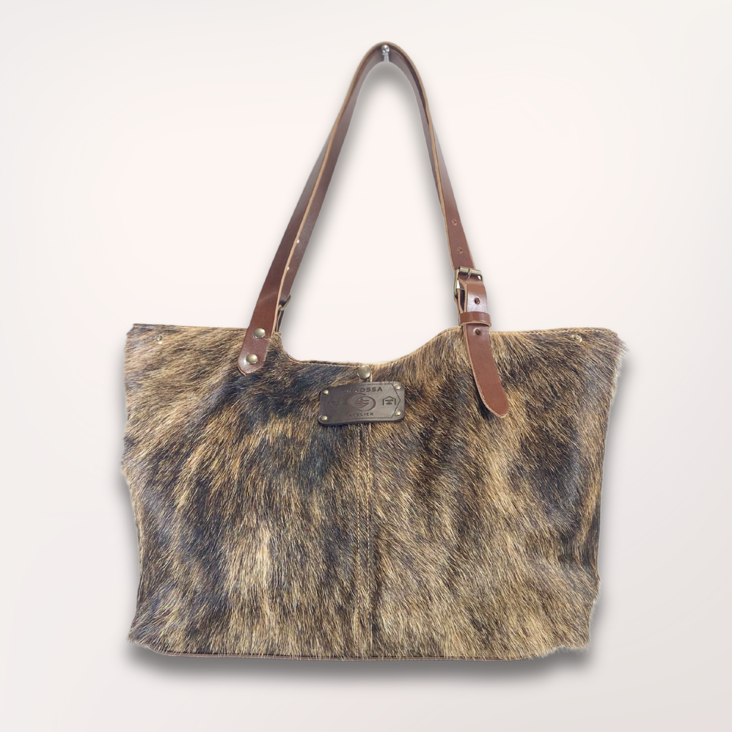 SAÏNATA NATURAL COWHIDE TOTE BAG #13/066