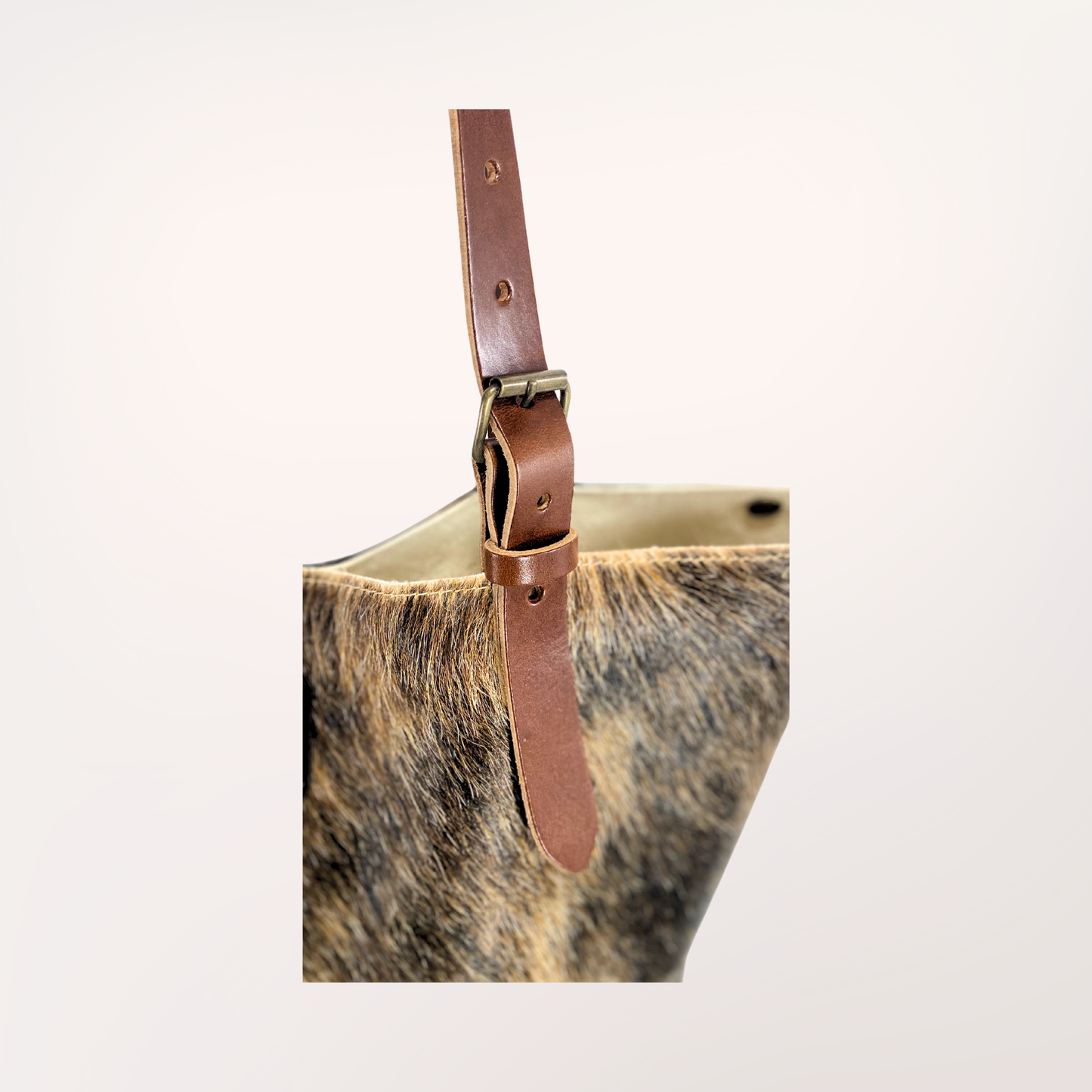 SAÏNATA NATURAL COWHIDE TOTE BAG #13/066