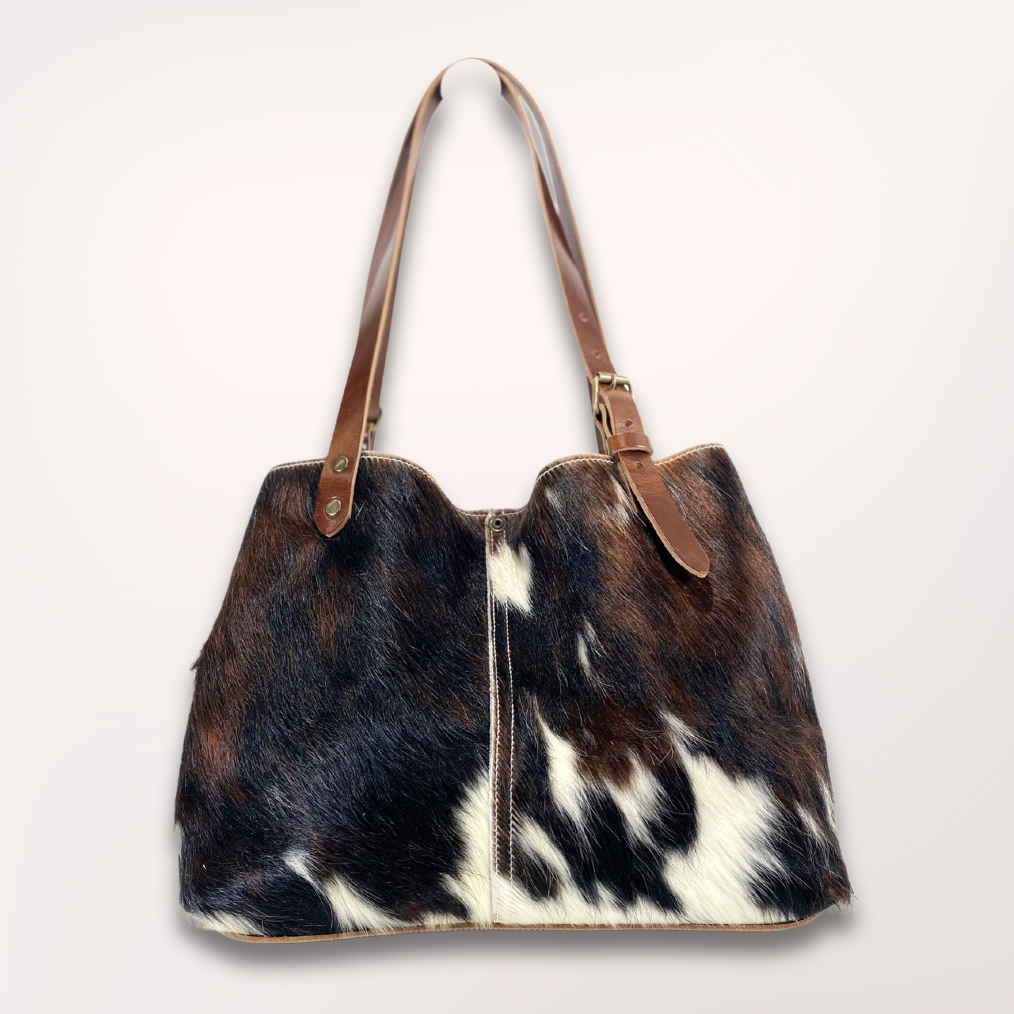 NORMANDY NATURAL COWHIDE TOTE BAG #27/057 