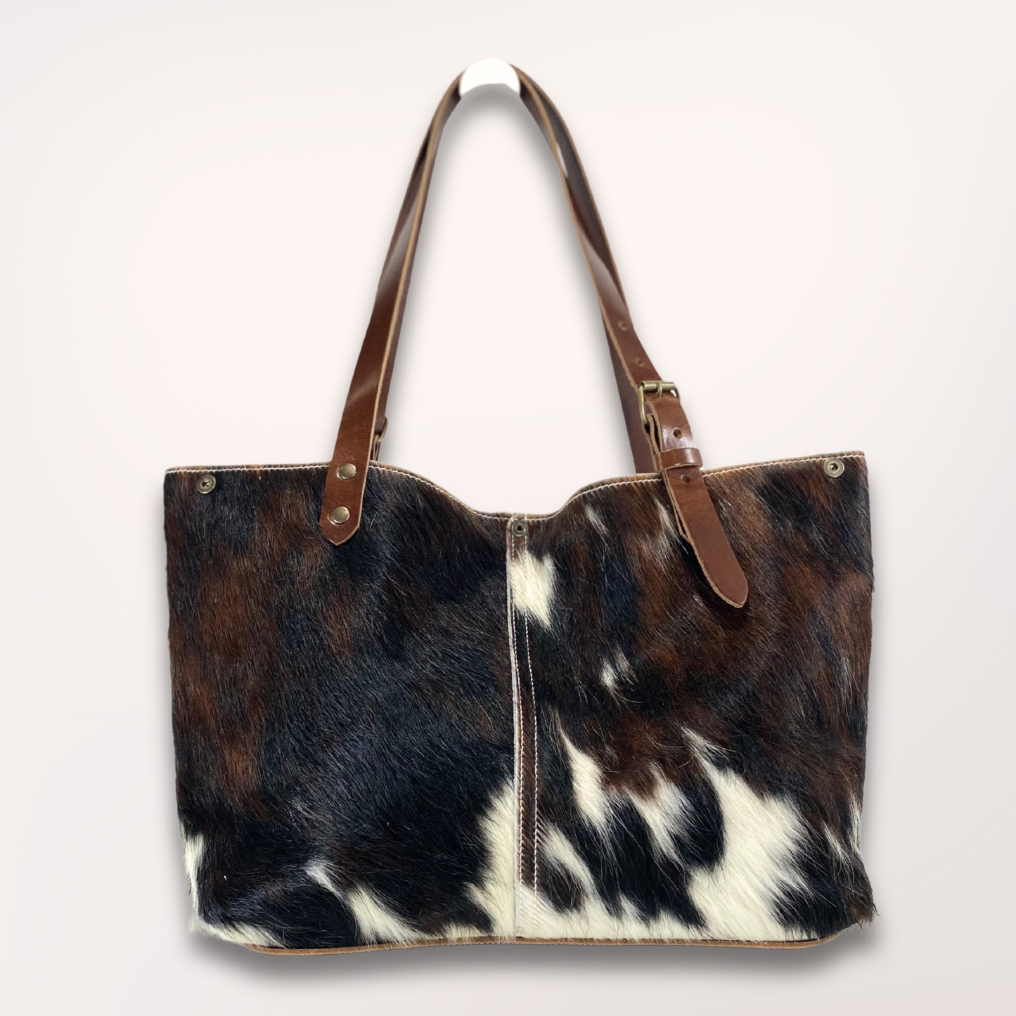NORMANDY NATURAL COWHIDE TOTE BAG #27/057 