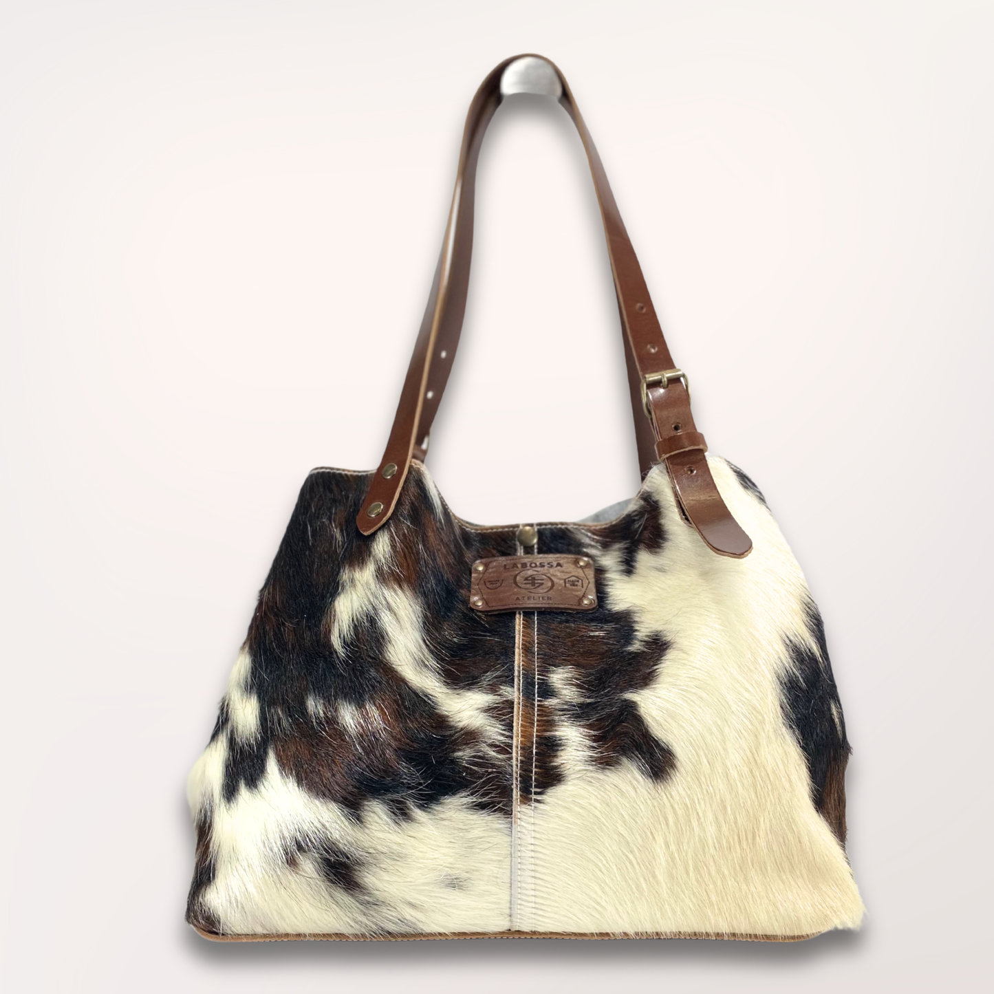 NORMANDY NATURAL COWHIDE TOTE BAG #27/057 