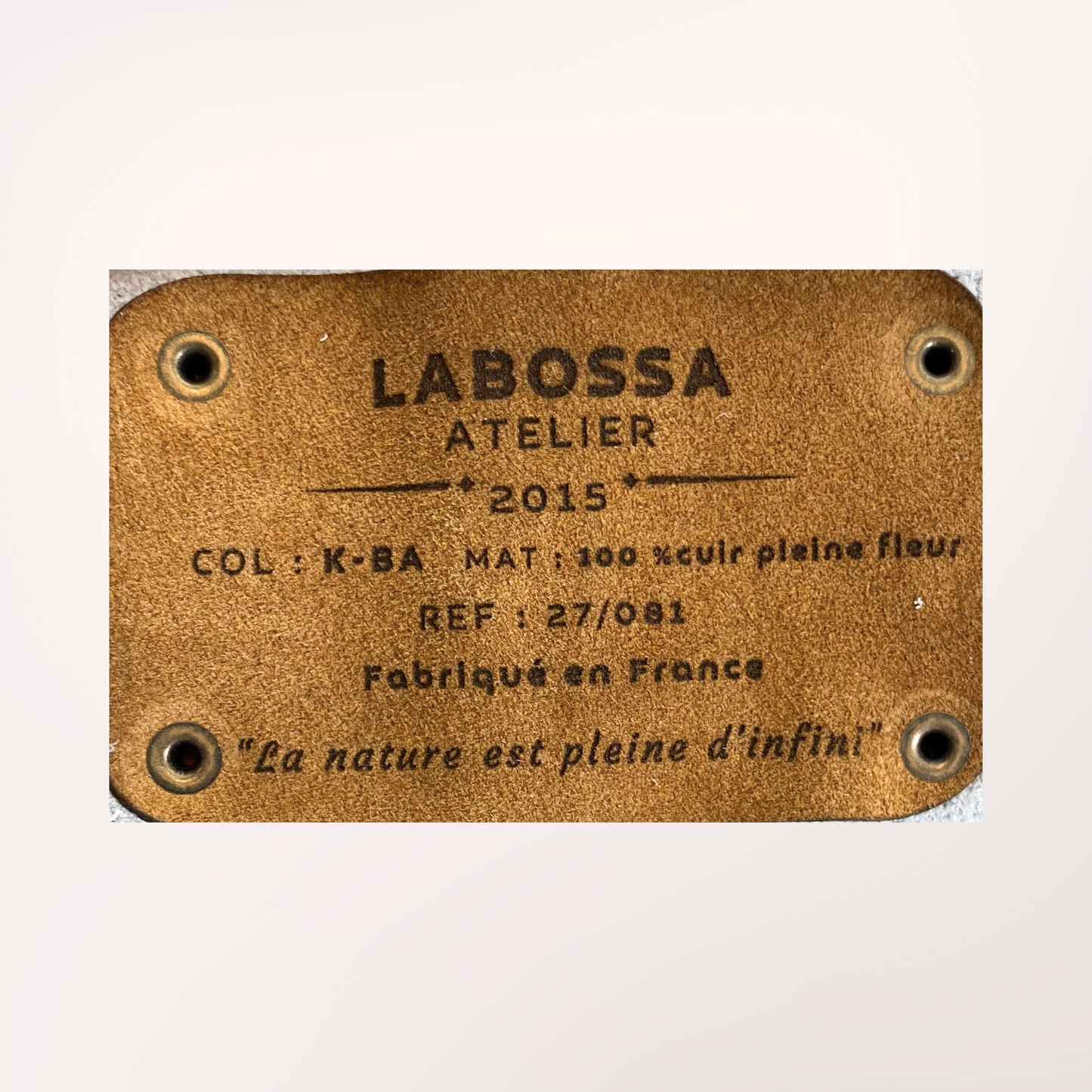 NORMANDY NATURAL COWHIDE TOTE BAG #27/057 