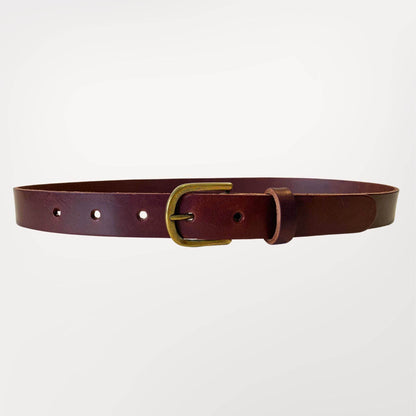CEINTURE CUIR MARRON CHOCOLAT 30 mm - Labossa Atelier