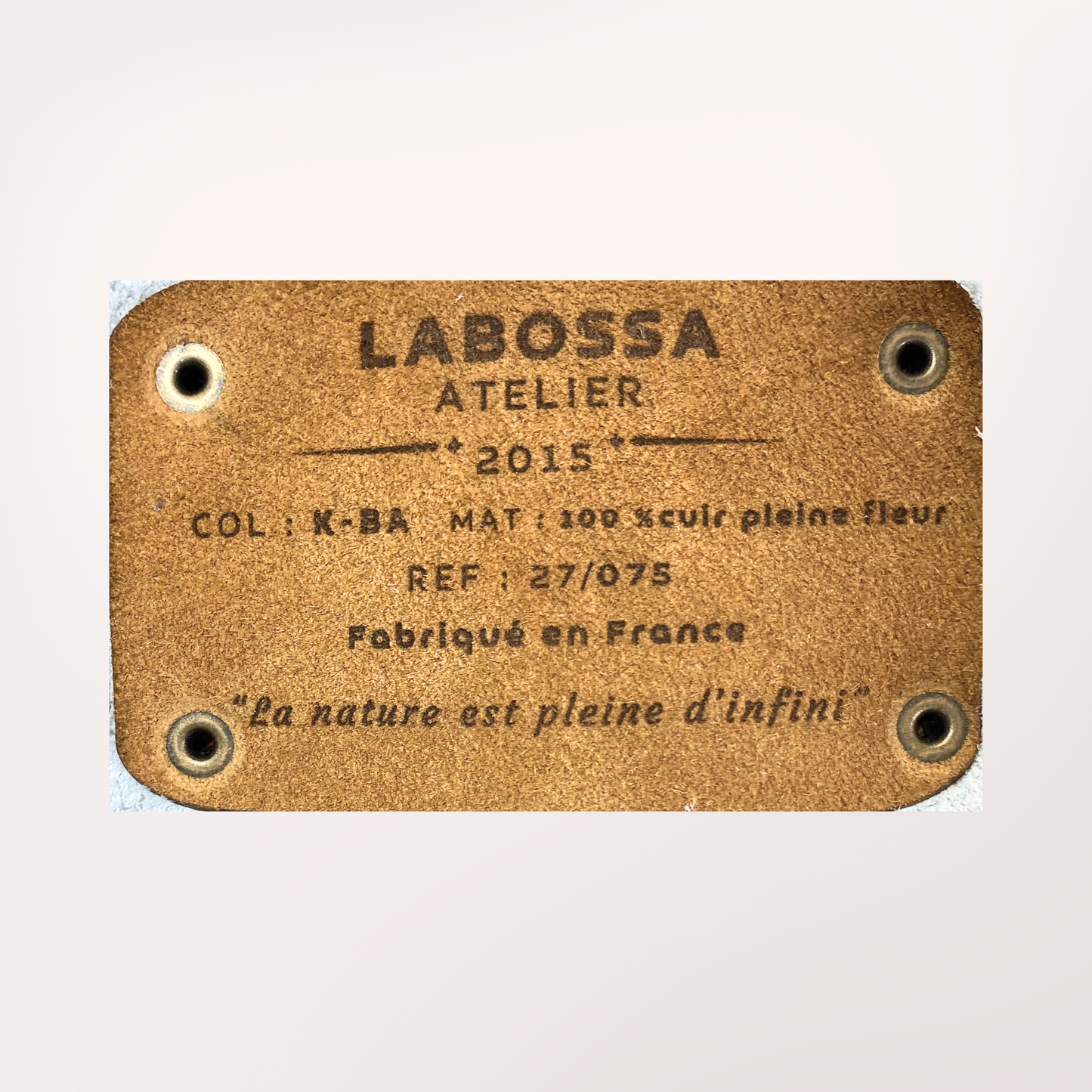 SAC CABAS PEAU DE VACHE NATURELLE MONTBELIARDE #27/075