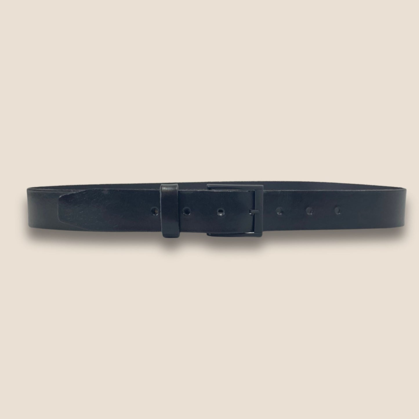 ceinture 40 mm noir vue de face