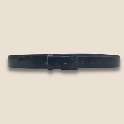 ceinture 40 mm noir vue de face