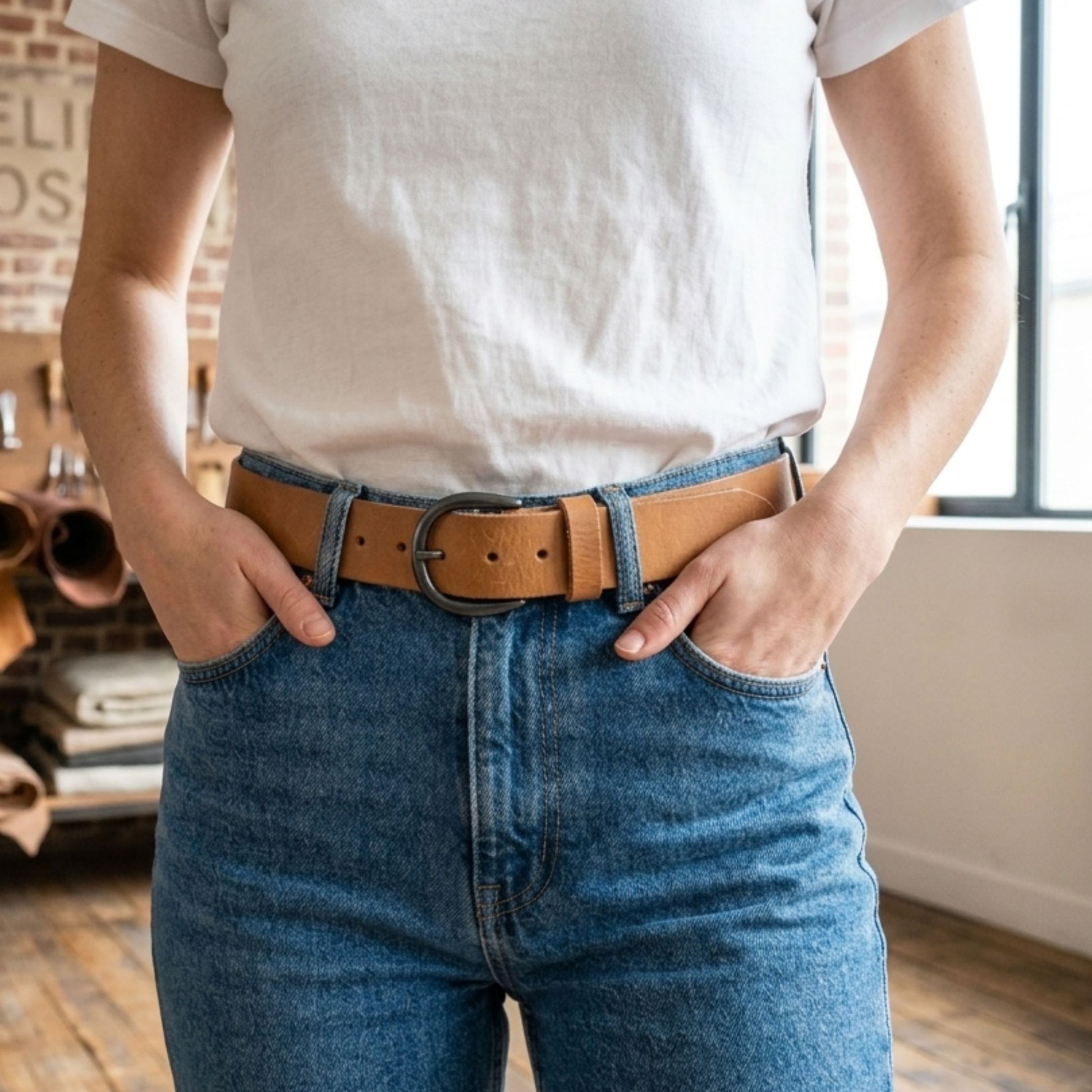 ceinture 40 mm primavera naturelle portée modèle