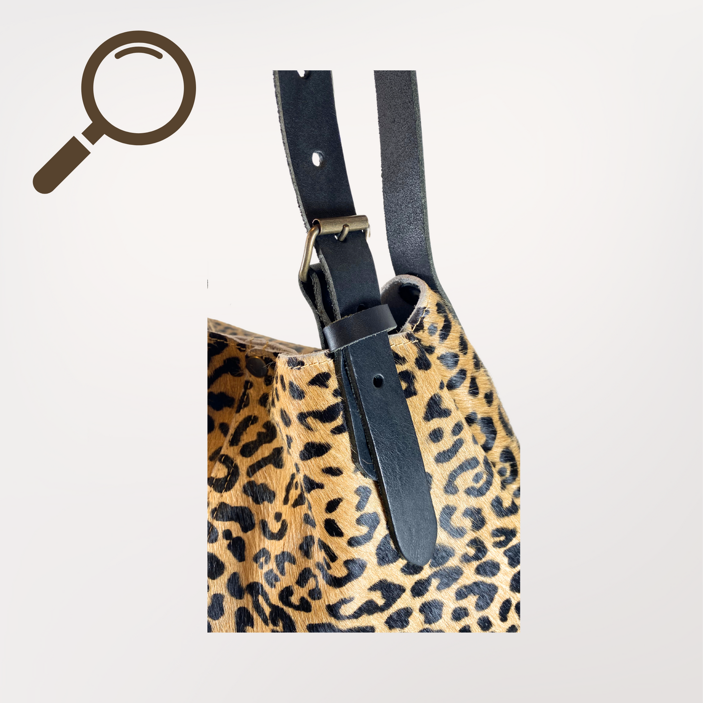 lanière cuir noir naturelle