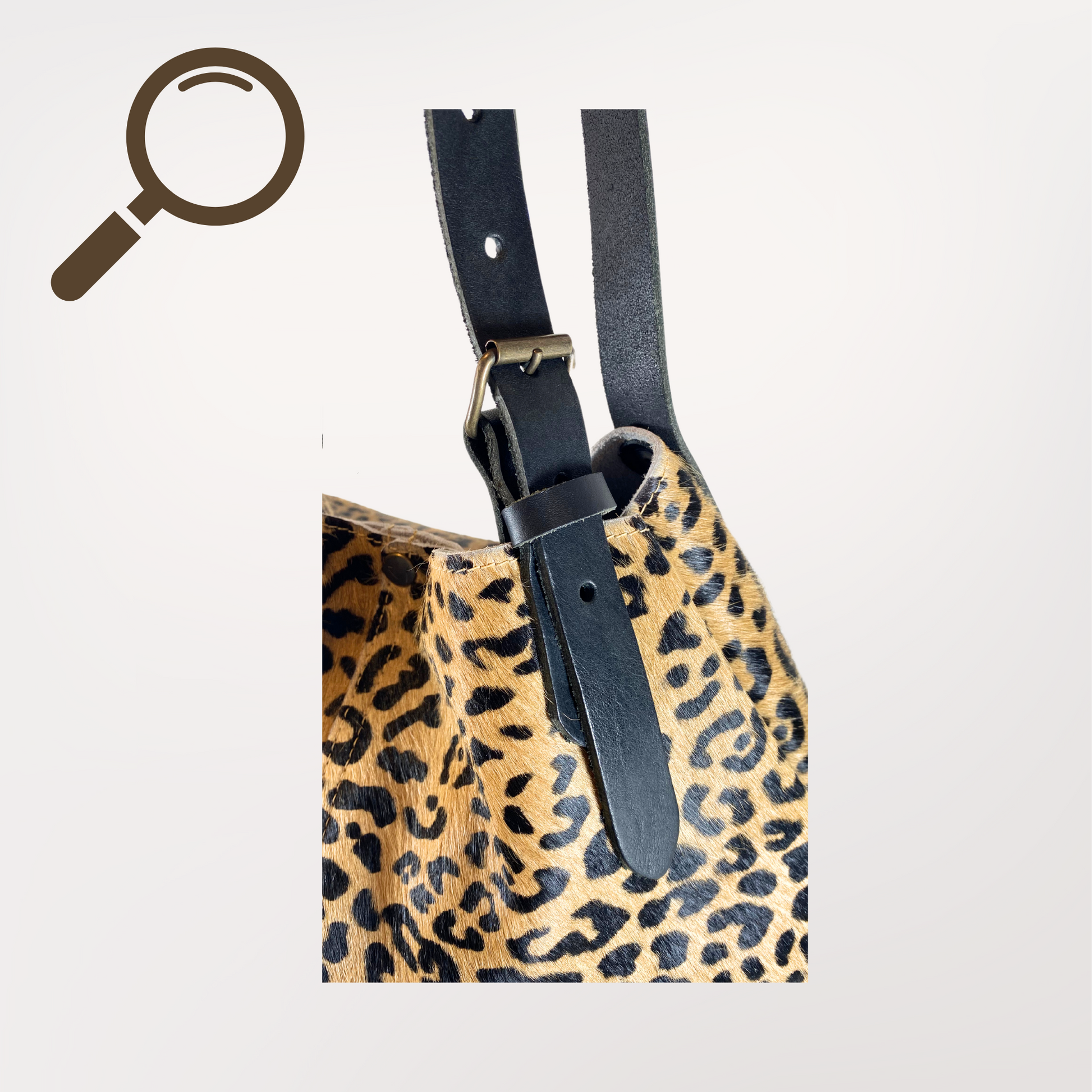 lanière cuir noir naturelle