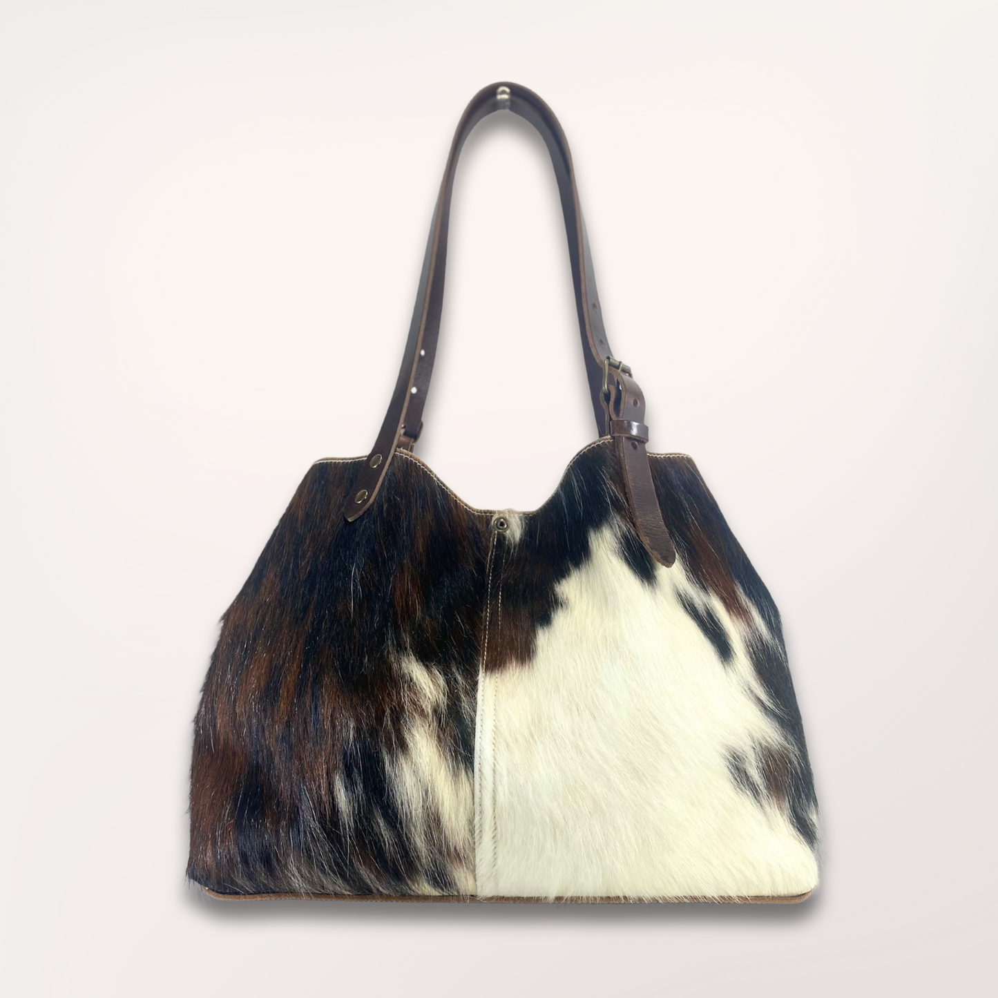SAC CABAS PEAU DE VACHE NATURELLE NORMANDE #27/050