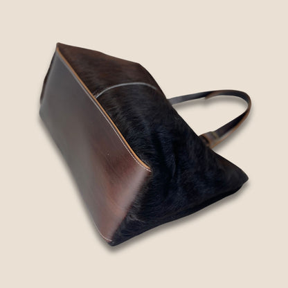 Fond du cabas artisanal en peau de vache Salers #13/149