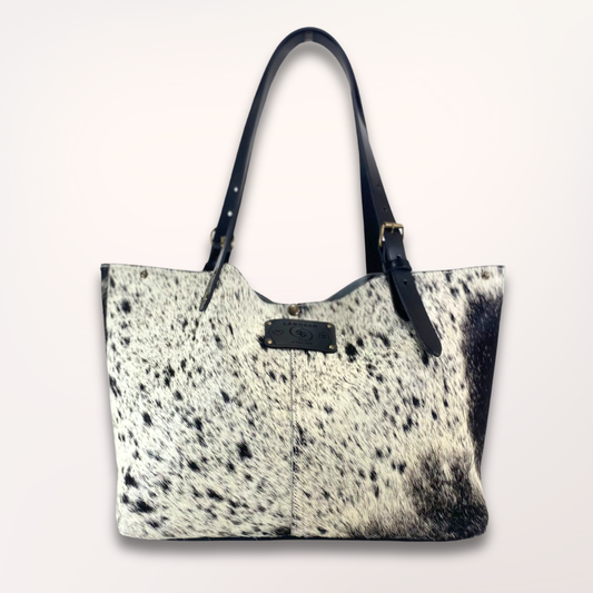 SAC CABAS PEAU DE VACHE NATURELLE VOSGIENNE #27/110