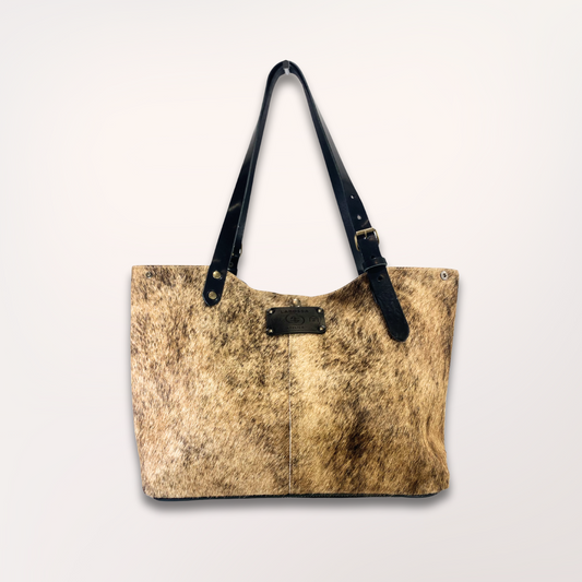 SAC CABAS PEAU DE VACHE NATURELLE SAÏNATA 2