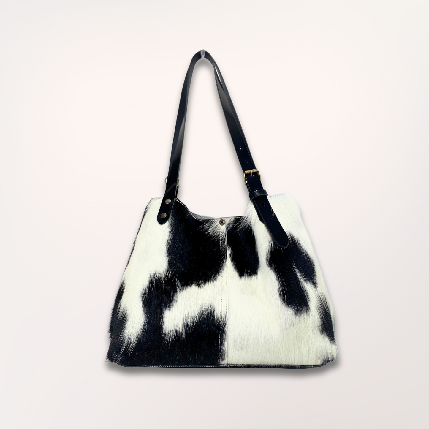 SAC CABAS PEAU DE VACHE HOLSTEIN 13/038