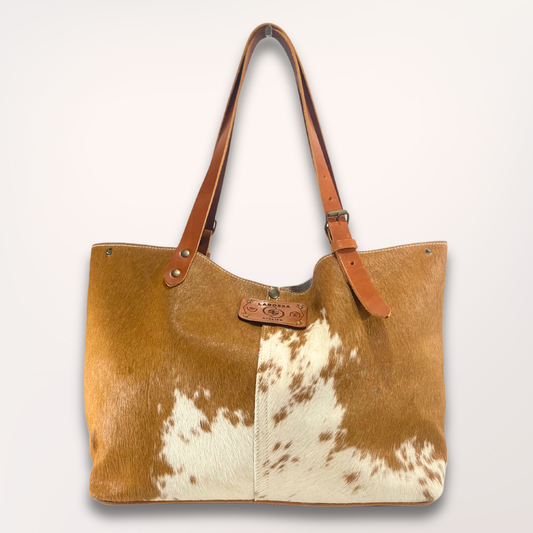 SAC CABAS PEAU DE VACHE NATURELLE MONTBELIARDE #27/088