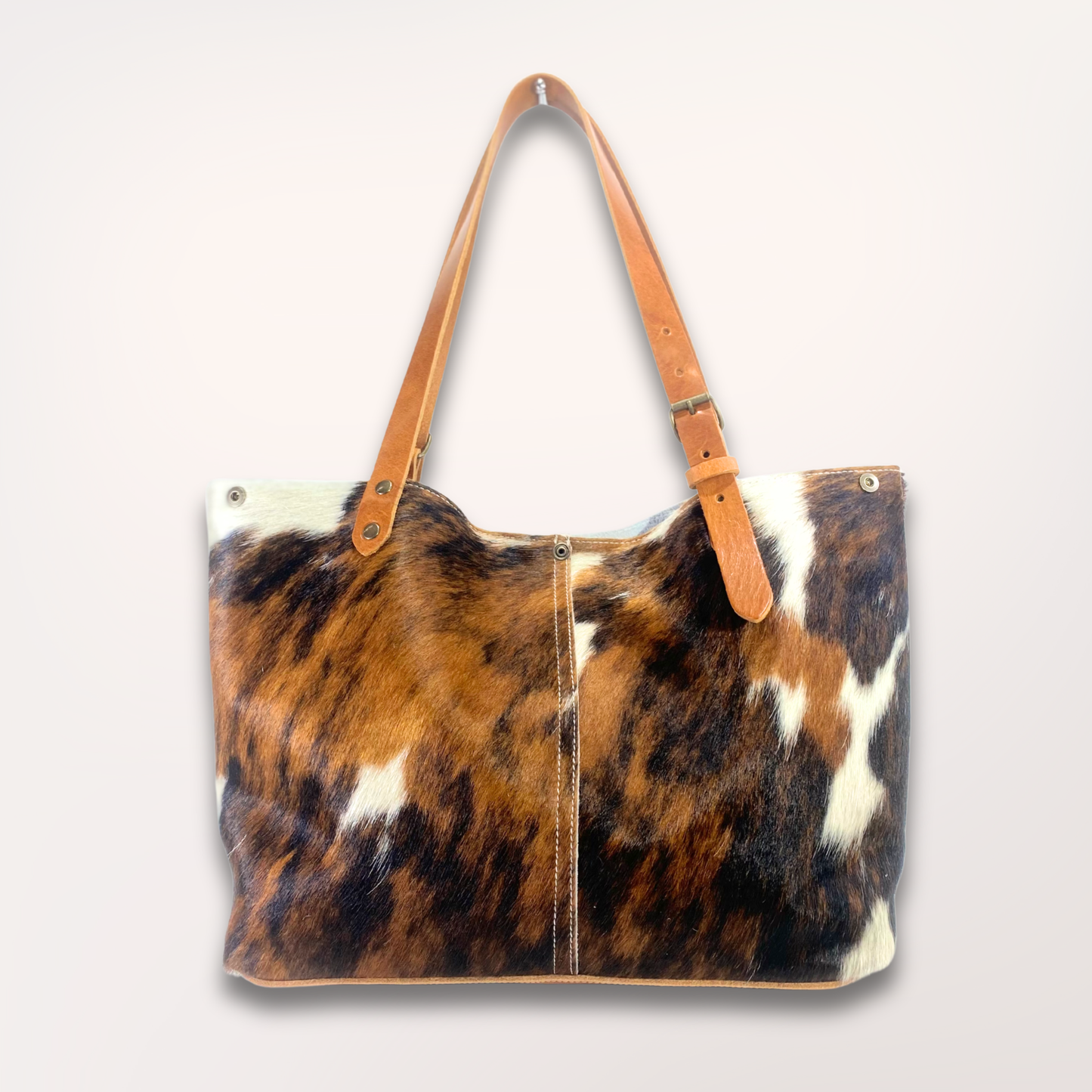 SAC CABAS PEAU DE VACHE NATURELLE NORMANDE #13/065